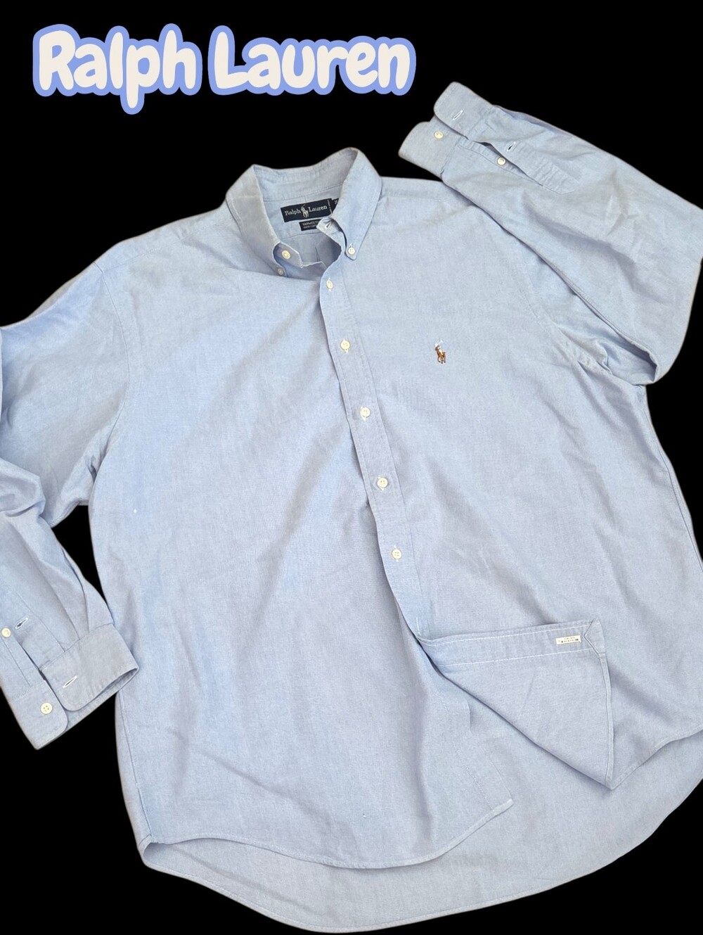 *1613 Ralph Lauren Yarmouth used once shirt Men neck 17
